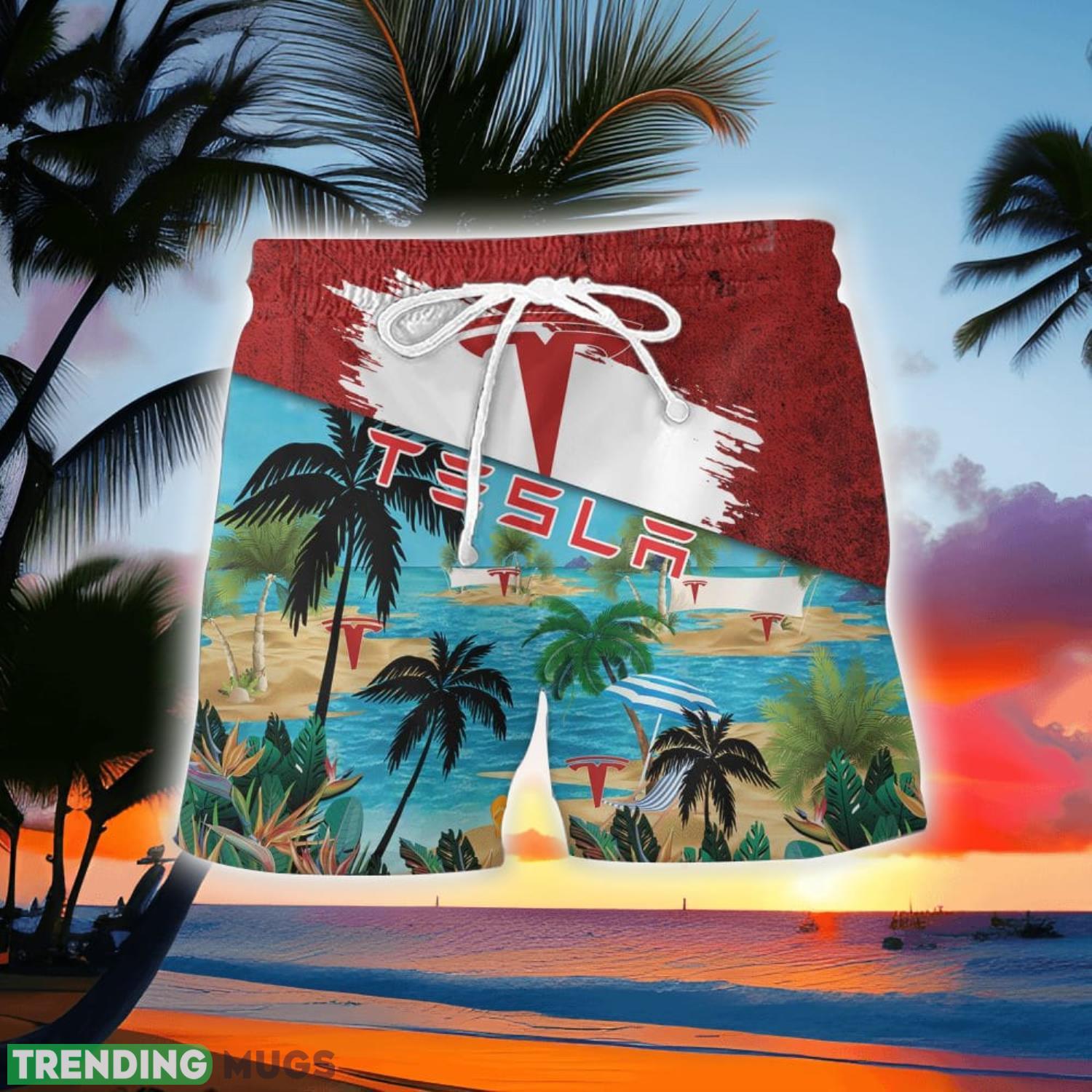 Tesla Beach Coconut Pattern Aloha Hawaiian Shirt And Shorts Hawaiian & Short Tesla Beach Coconut Pattern Aloha Hawaiian Shirt And Shorts Hawaiian & Short