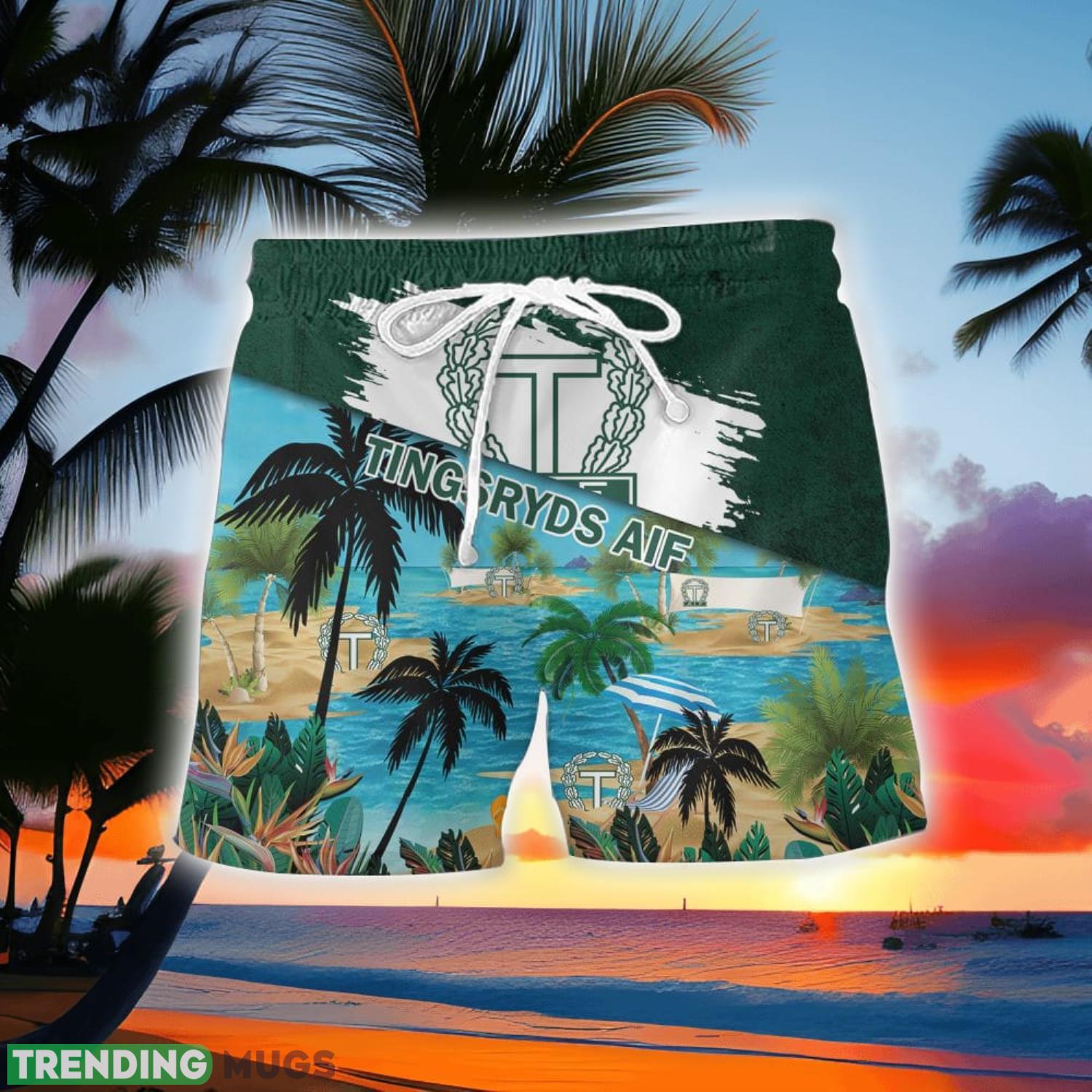Tingsryds AIF Beach Coconut Pattern Aloha Hawaiian Shirt And Shorts Hawaiian & Short Tingsryds AIF Beach Coconut Pattern Aloha Hawaiian Shirt And Shorts Hawaiian & Short