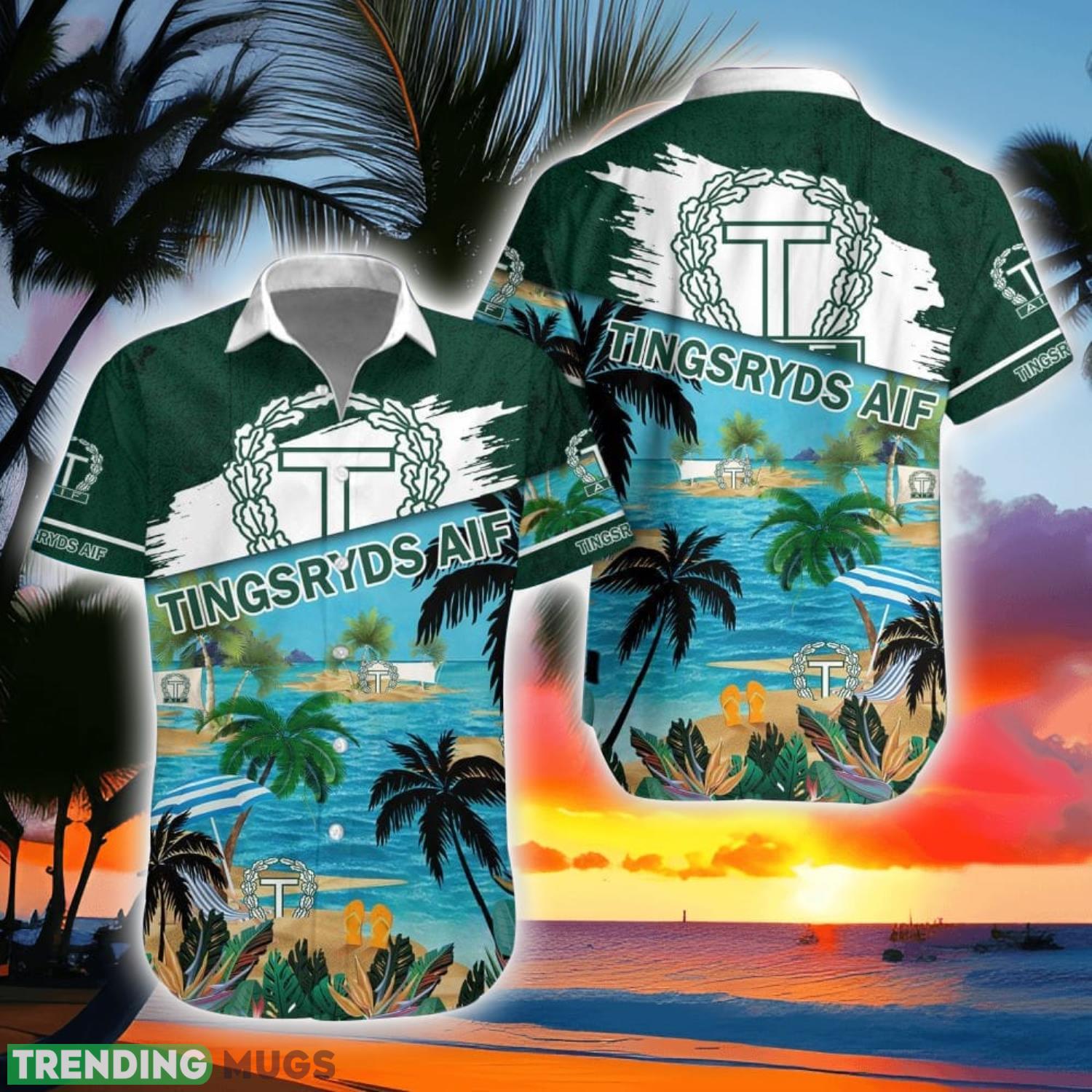 Tingsryds AIF Beach Coconut Pattern Aloha Hawaiian Shirt And Shorts Product Photo 1 Tingsryds AIF Beach Coconut Pattern Aloha Hawaiian Shirt And Shorts Product Photo 1