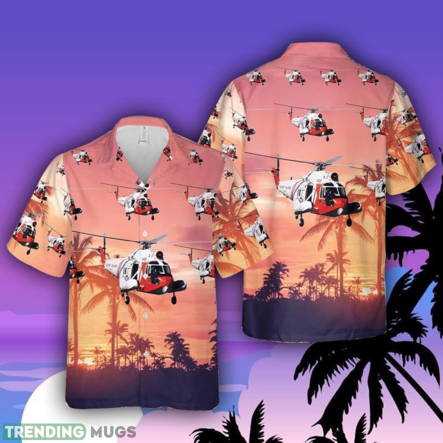 US Coast Guard Sikorsky HH-52A Seaguard Aloha Hawaiian Shirt Men And Women Beach Shirt Product Photo 1