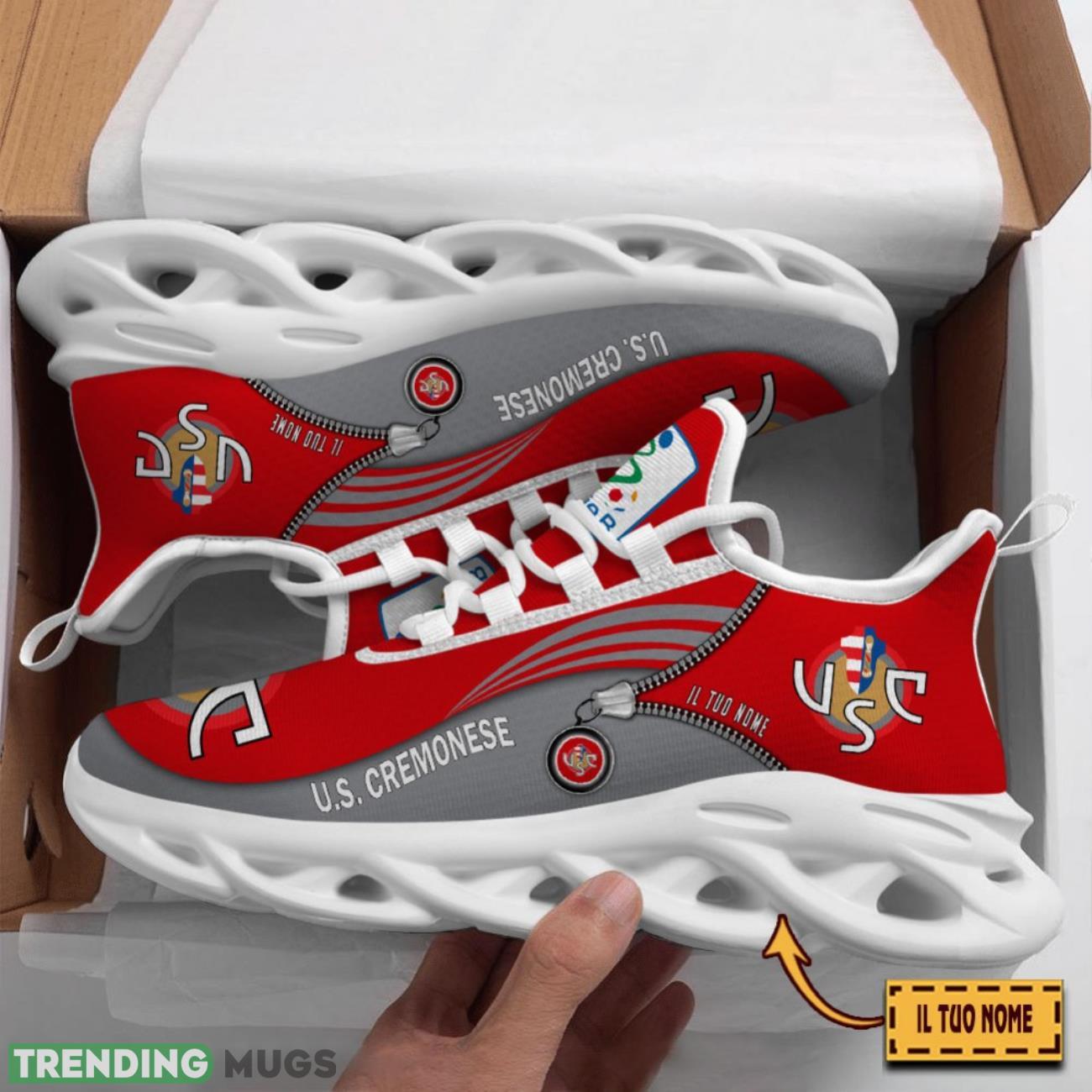 U.S. Cremonese Custom Name Max Soul Sneakers Running Lover Gift Men And Women Shoes Max Soul U.S. Cremonese Custom Name Max Soul Sneakers Running Lover Gift Men And Women Shoes Max Soul