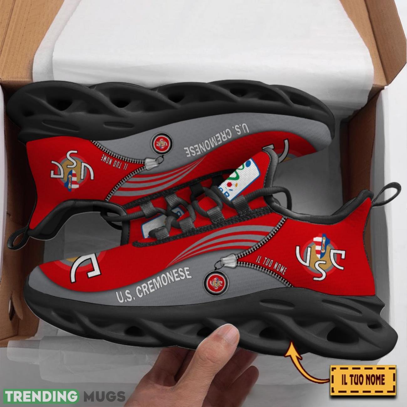 U.S. Cremonese Custom Name Max Soul Sneakers Running Lover Gift Men And Women Shoes Max Soul U.S. Cremonese Custom Name Max Soul Sneakers Running Lover Gift Men And Women Shoes Max Soul