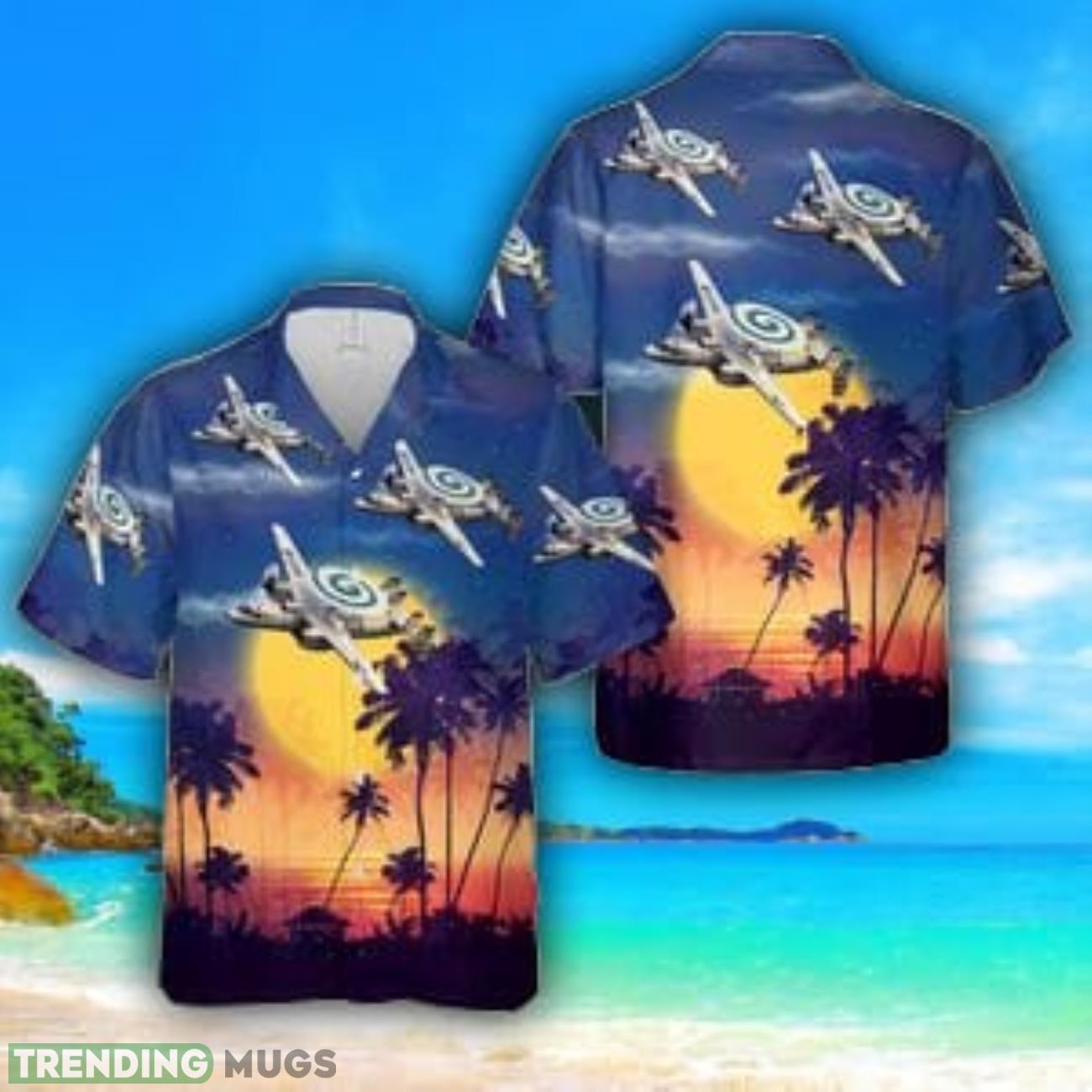 US Navy Northrop Grumman E-2 Hawkeye Aloha Hawaiian Shirt Men And Women Beach Shirt Product Photo 1