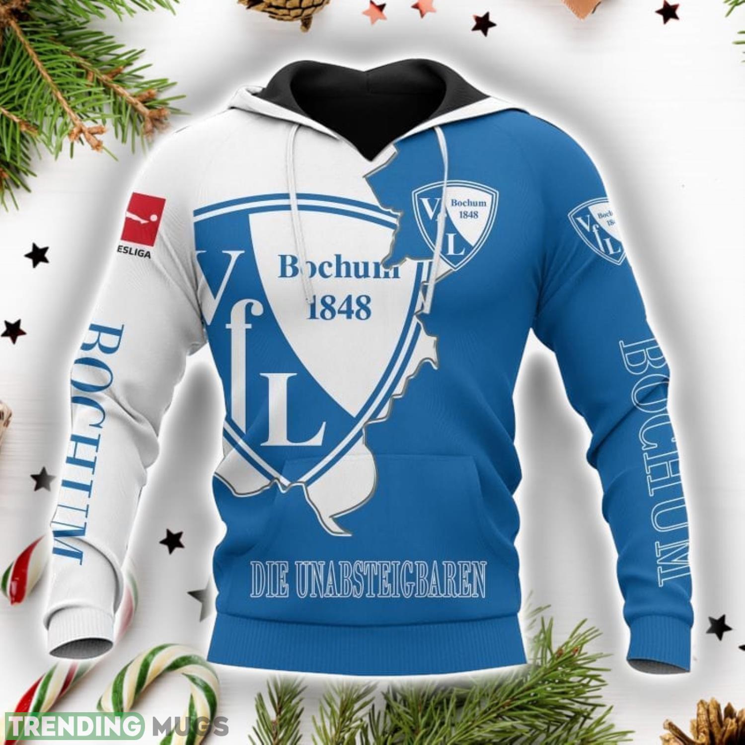 VfL Bochum Printing Hoodie 3D All Over Printed Gift Unisex Hoodie Product Photo 1