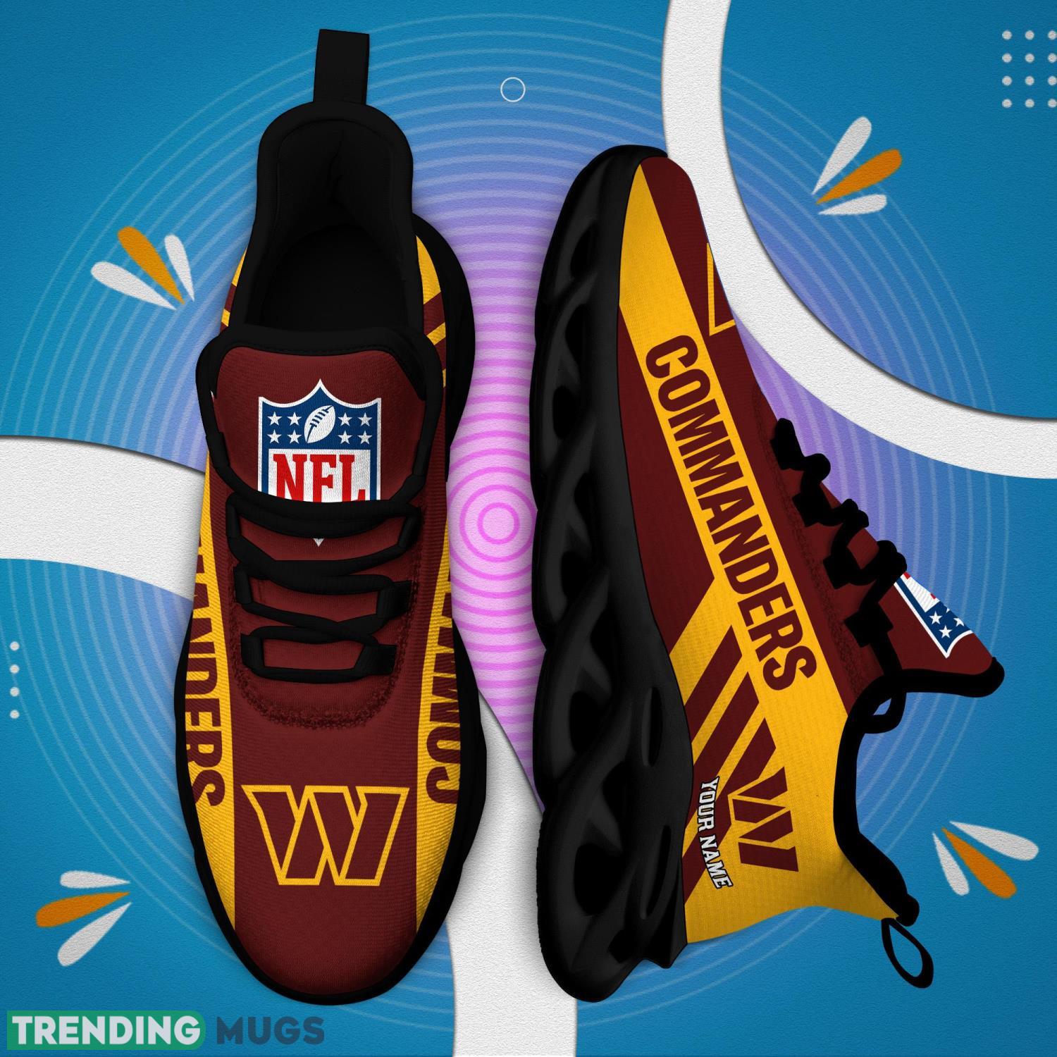 Washington Commanders Personalized Name Max Soul Shoes Custom Name Men And Women Sneakers Max Soul Washington Commanders Personalized Name Max Soul Shoes Custom Name Men And Women Sneakers Max Soul