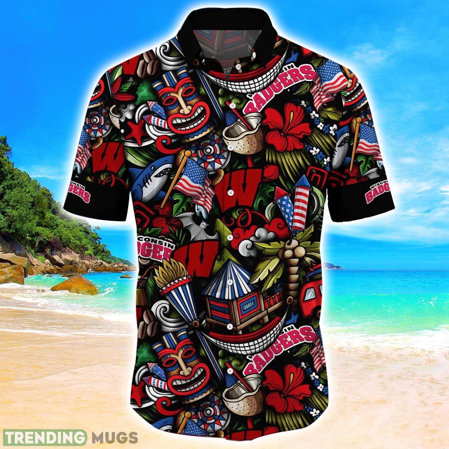 Wisconsin Badgers NCAA1 Flower Hawaii Shirt Aloha Funny Pattern Summer Shirts Hawaiian Shirt Wisconsin Badgers NCAA1 Flower Hawaii Shirt Aloha Funny Pattern Summer Shirts Hawaiian Shirt