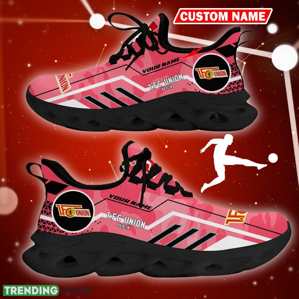 1. FC Union Berlin Logo Sport Sneakers Camo Pink Max Soul Shoes Custom Name Max Soul 1. FC Union Berlin Logo Sport Sneakers Camo Pink Max Soul Shoes Custom Name Max Soul