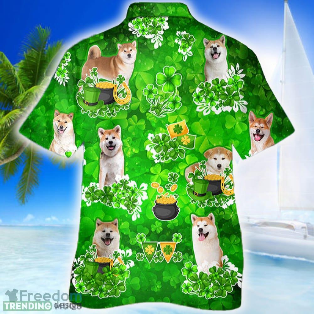 Akita Happy St.patrick 3D Hawaiian Shirt Dog Aloha Shirt For Men Women Beach Hawaiian Shirt Akita Happy St.patrick 3D Hawaiian Shirt Dog Aloha Shirt For Men Women Beach Hawaiian Shirt