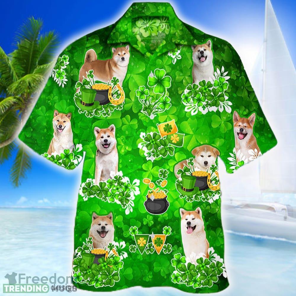 Akita Happy St.patrick 3D Hawaiian Shirt Dog Aloha Shirt For Men Women Beach - Akita Happy St.patrick 3D Hawaiian Shirt Dog Aloha Shirt For Men Women_1 Akita Happy St.patrick 3D Hawaiian Shirt Dog Aloha Shirt For Men Women Beach - Akita Happy St.patrick 3D Hawaiian Shirt Dog Aloha Shirt For Men Women_1