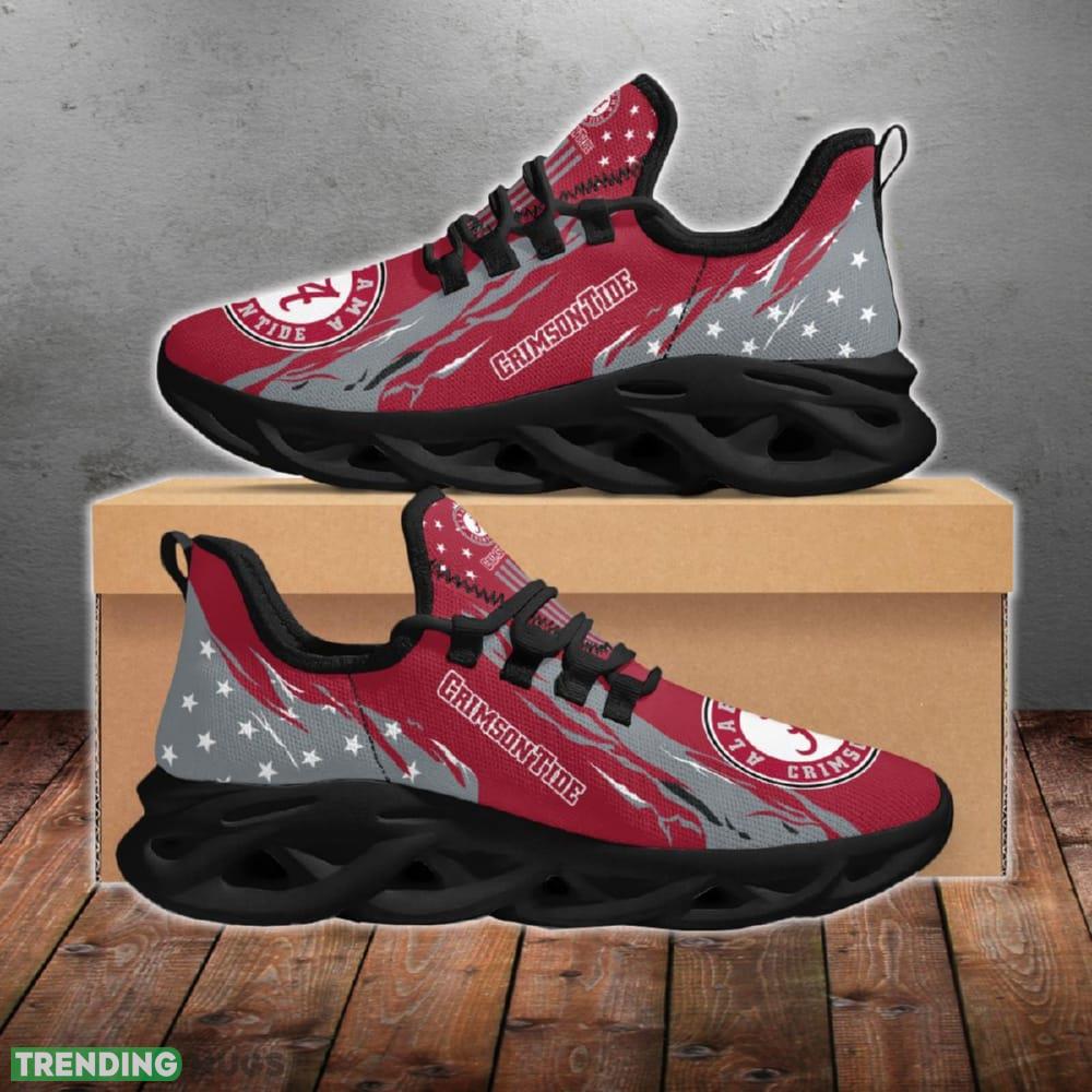 Alabama Crimson Tide Stars and Stripes Edgy Chunky Shoes New Max Soul Sneakers Men Gift Max Soul Alabama Crimson Tide Stars and Stripes Edgy Chunky Shoes New Max Soul Sneakers Men Gift Max Soul