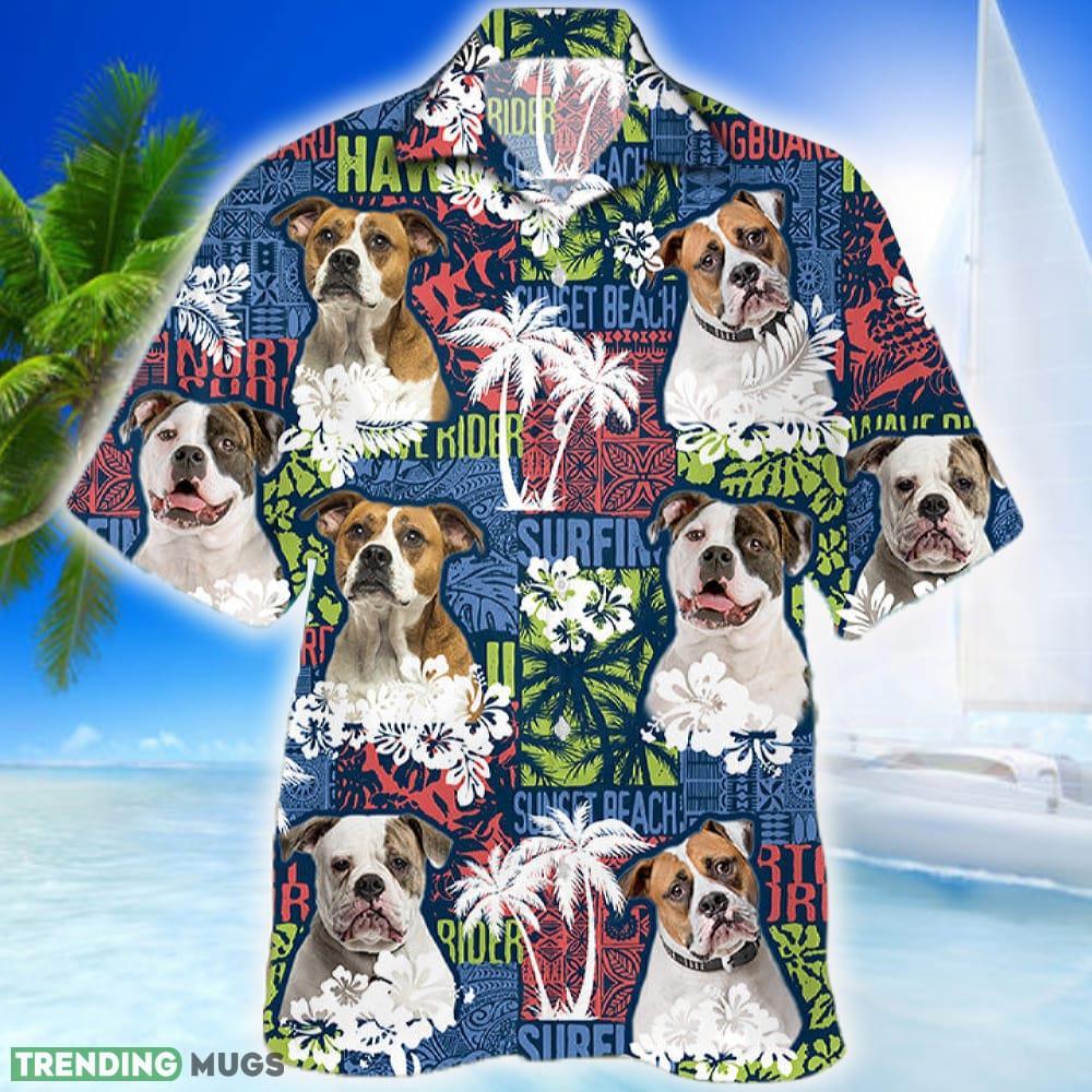 American Bulldog Hawaiian Shirt Animals Lover Gift Beach - American Bulldog Hawaiian Shirt Animals Lover Gift_1