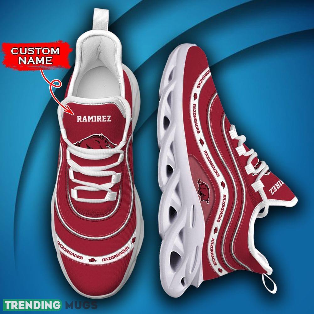 Arkansas Razorbacks Lineitem Luau Custom Name Max Soul Sneakers Luxury NCAA Shoes For Men Women Gift For Fans Hawaiian Shirt Arkansas Razorbacks Lineitem Luau Custom Name Max Soul Sneakers Luxury NCAA Shoes For Men Women Gift For Fans Hawaiian Shirt