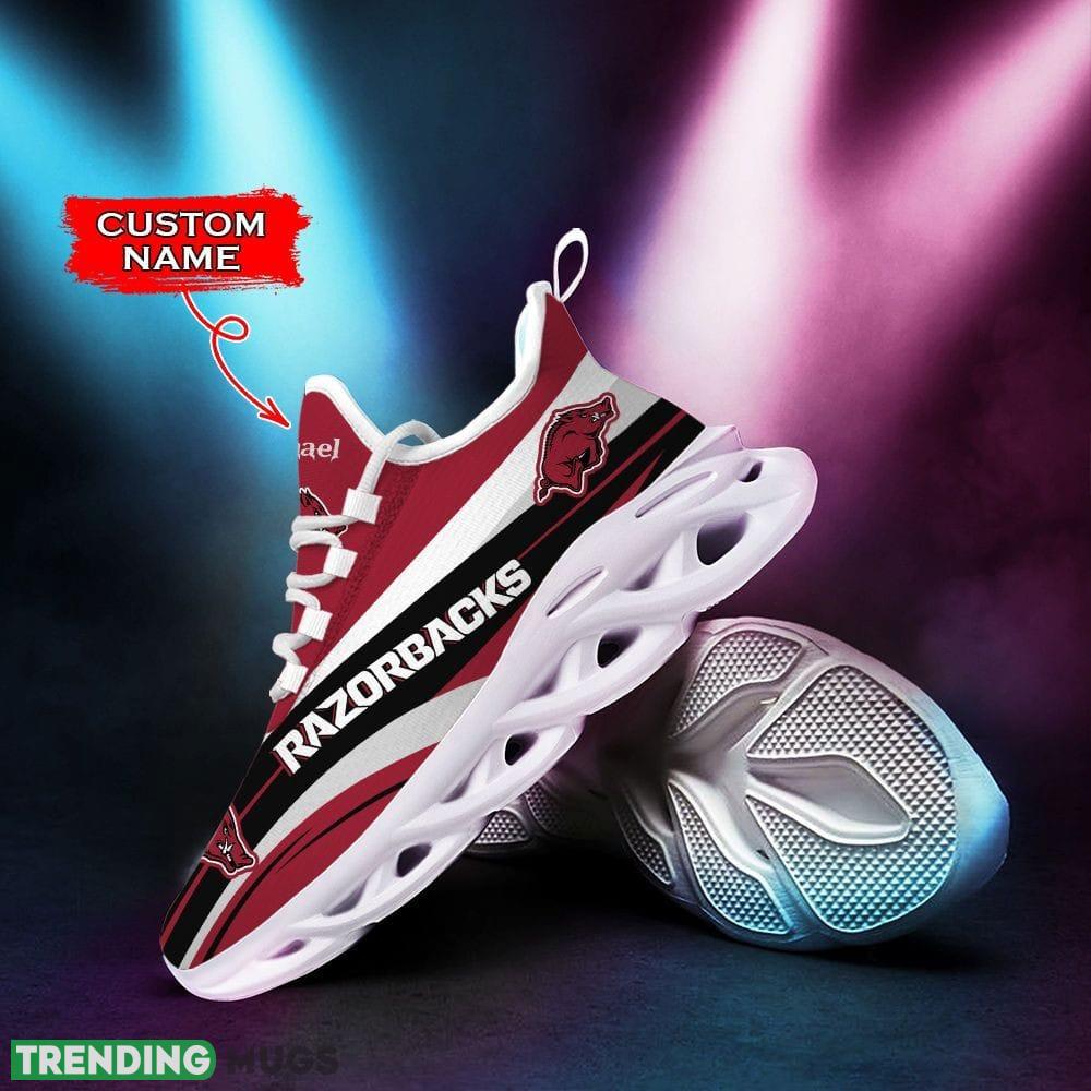 Arkansas Razorbacks Surf Custom Name Max Soul Sneakers Luxury NCAA Clunky For Men Women Gift For Fans Hawaiian Shirt Arkansas Razorbacks Surf Custom Name Max Soul Sneakers Luxury NCAA Clunky For Men Women Gift For Fans Hawaiian Shirt