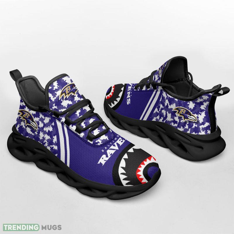 Baltimore Ravens Camo Bape Max Soul Black Or White Soles Shoes Edgy Sport Sneakers Max Soul Baltimore Ravens Camo Bape Max Soul Black Or White Soles Shoes Edgy Sport Sneakers Max Soul