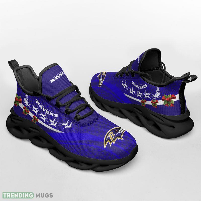 Baltimore Ravens Christmas Pattern Max Soul Shoes Accentuate Running Sneakers Max Soul Baltimore Ravens Christmas Pattern Max Soul Shoes Accentuate Running Sneakers Max Soul