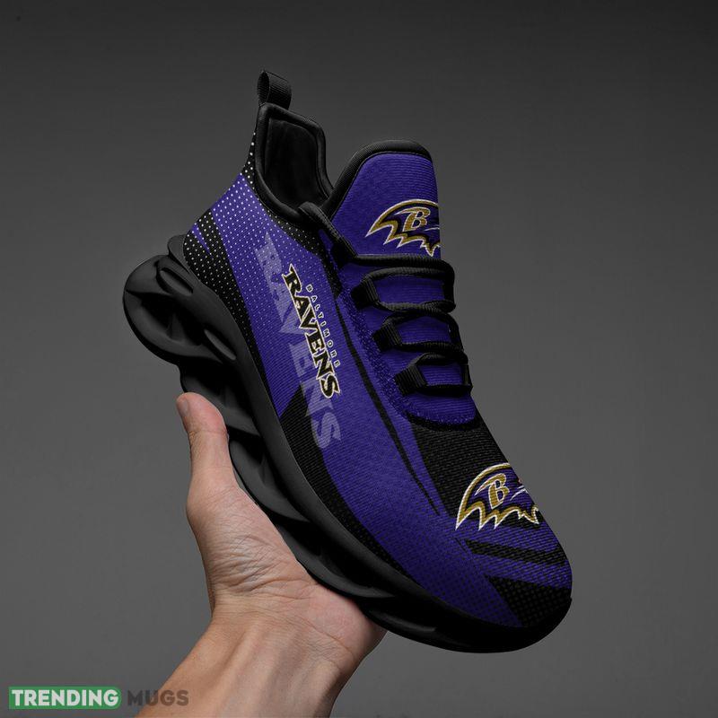 Baltimore Ravens Max Soul Shoes Bold Running Sneakers Max Soul Baltimore Ravens Max Soul Shoes Bold Running Sneakers Max Soul
