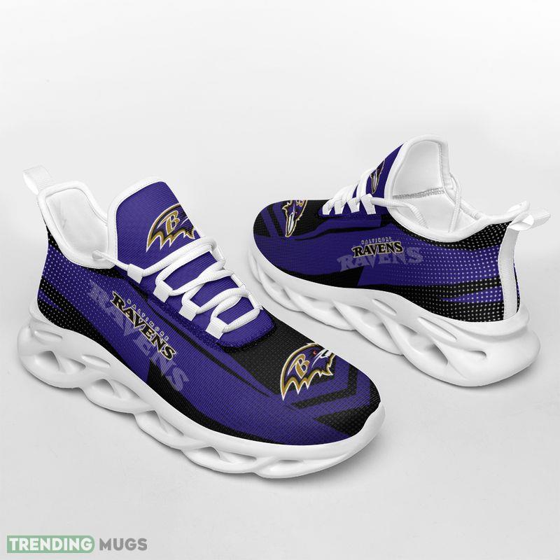 Baltimore Ravens Max Soul Shoes Bold Running Sneakers Max Soul Baltimore Ravens Max Soul Shoes Bold Running Sneakers Max Soul