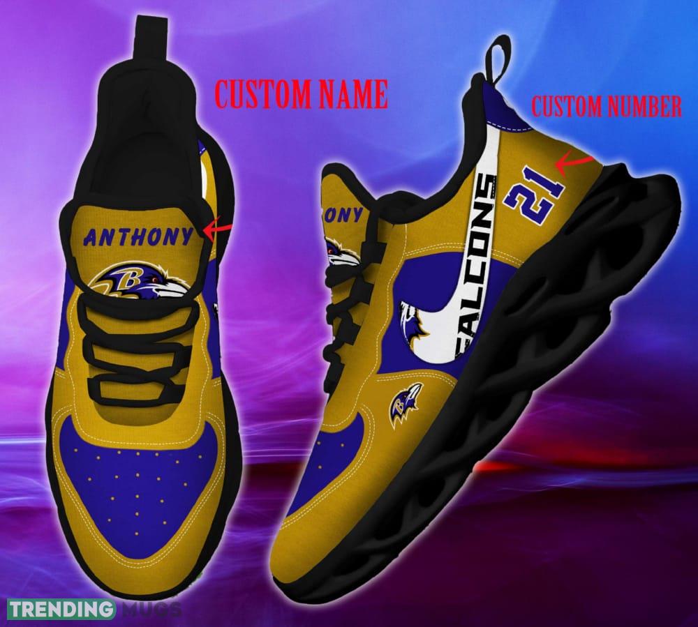 Baltimore Ravens NFL Clunky Shoes Custom Number And Name Max Soul Sneakers Max Soul Baltimore Ravens NFL Clunky Shoes Custom Number And Name Max Soul Sneakers Max Soul