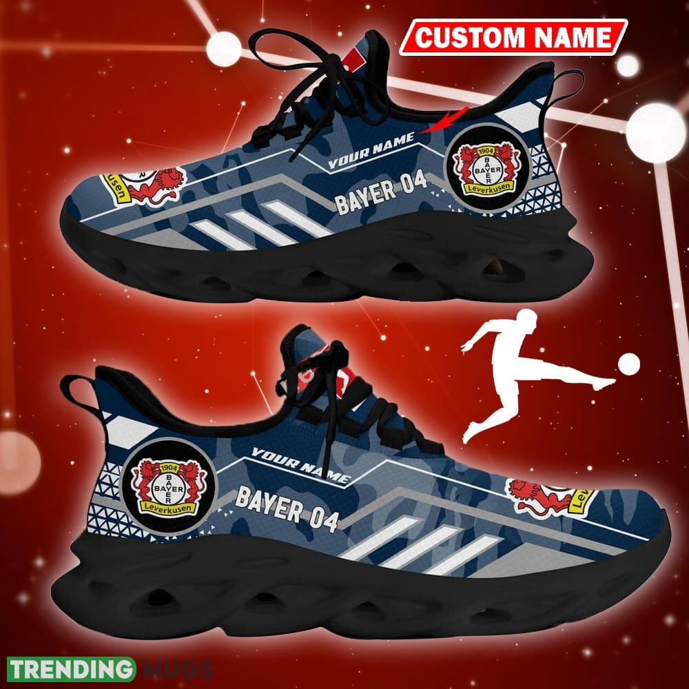Bayer Leverkusen Logo Chunky Sneakers Camo Navy Max Soul Shoes Custom Name Max Soul Bayer Leverkusen Logo Chunky Sneakers Camo Navy Max Soul Shoes Custom Name Max Soul