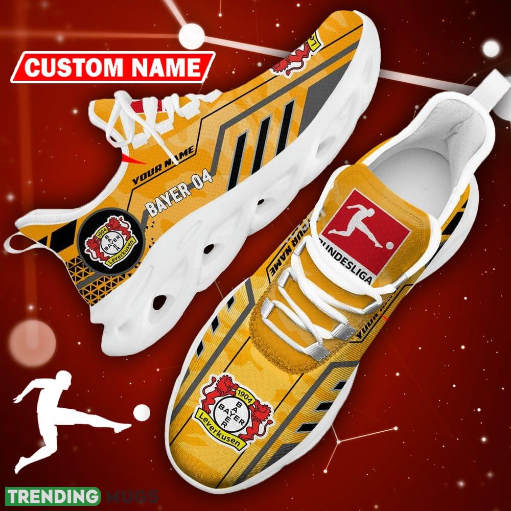Bayer Leverkusen Logo Chunky Sneakers Camo Yellow Max Soul Shoes Custom Name - Bayer Leverkusen Logo Camo Chunky Sneakers Triangle Pattern Max Soul Shoes Photo 12 Bayer Leverkusen Logo Chunky Sneakers Camo Yellow Max Soul Shoes Custom Name - Bayer Leverkusen Logo Camo Chunky Sneakers Triangle Pattern Max Soul Shoes Photo 12