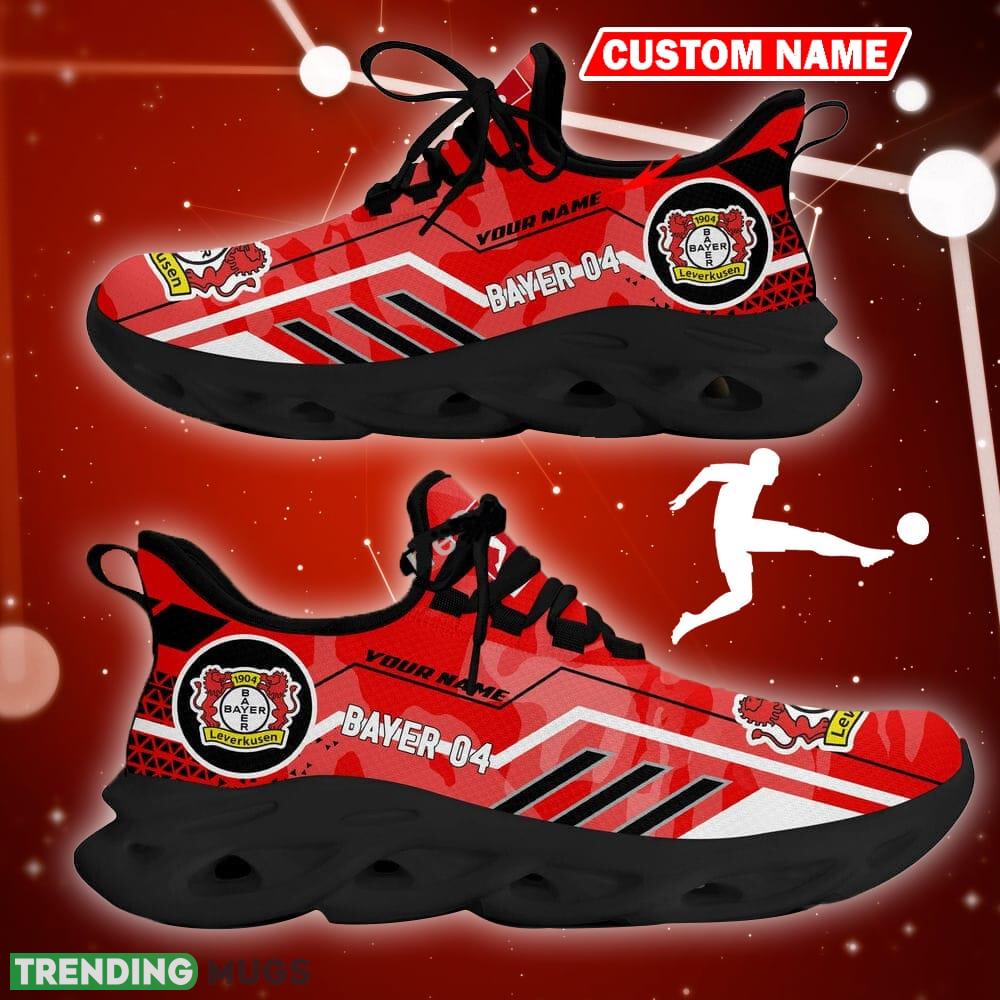 Bayer Leverkusen Logo Sport Sneakers Camo Red Max Soul Shoes Custom Name - Bayer Leverkusen Logo Camo Chunky Sneakers Triangle Pattern Max Soul Shoes Photo 1 Bayer Leverkusen Logo Sport Sneakers Camo Red Max Soul Shoes Custom Name - Bayer Leverkusen Logo Camo Chunky Sneakers Triangle Pattern Max Soul Shoes Photo 1