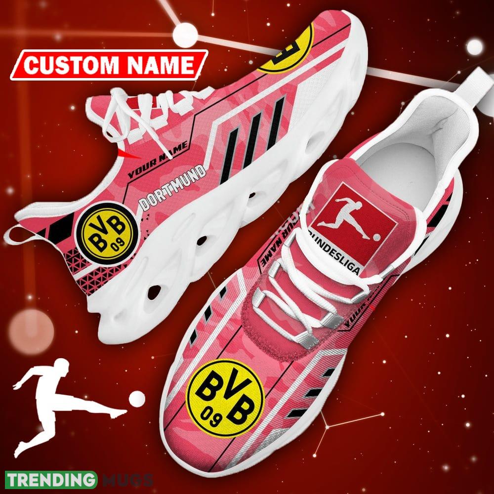 Borussia Dortmund Logo Chunky Sneakers Camo Pink Max Soul Shoes Custom Name - Borussia Dortmund Logo Camo Chunky Sneakers Triangle Pattern Max Soul Shoes Photo 14 Borussia Dortmund Logo Chunky Sneakers Camo Pink Max Soul Shoes Custom Name - Borussia Dortmund Logo Camo Chunky Sneakers Triangle Pattern Max Soul Shoes Photo 14