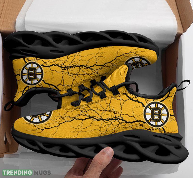 Boston Bruins Lightning Pattern Max Soul Shoes Trendsetting Sport Sneakers Max Soul Boston Bruins Lightning Pattern Max Soul Shoes Trendsetting Sport Sneakers Max Soul