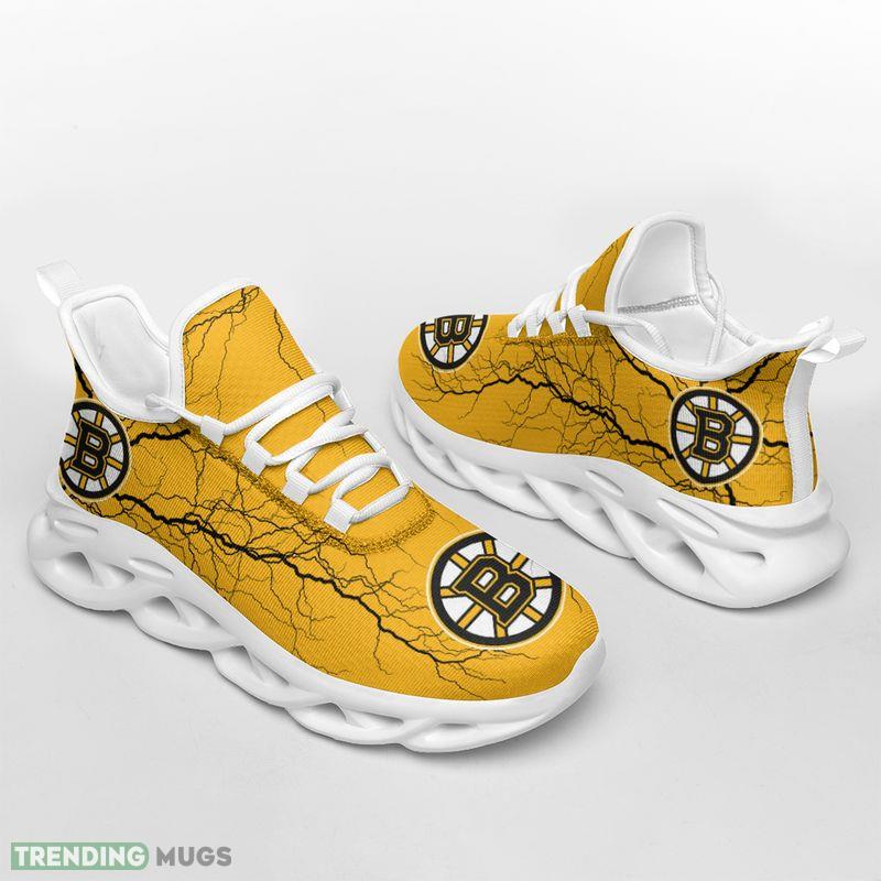 Boston Bruins Lightning Pattern Max Soul Shoes Trendsetting Sport Sneakers Max Soul Boston Bruins Lightning Pattern Max Soul Shoes Trendsetting Sport Sneakers Max Soul