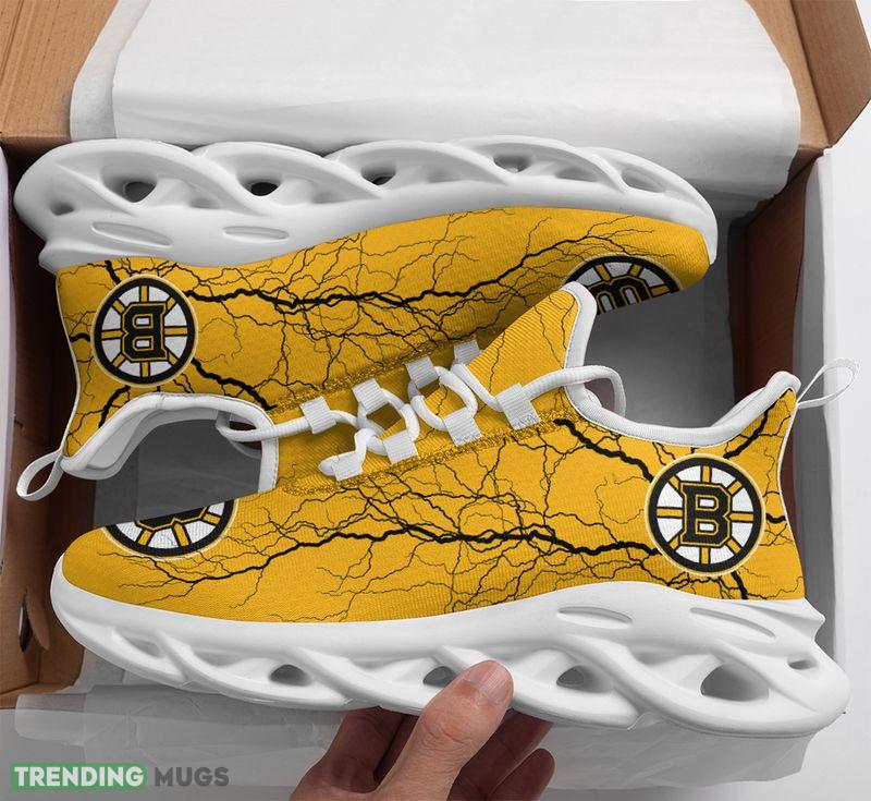 Boston Bruins Lightning Pattern Max Soul Shoes Trendsetting Sport Sneakers - Boston Bruins Lightning Pattern Max Soul Shoes_1 Boston Bruins Lightning Pattern Max Soul Shoes Trendsetting Sport Sneakers - Boston Bruins Lightning Pattern Max Soul Shoes_1