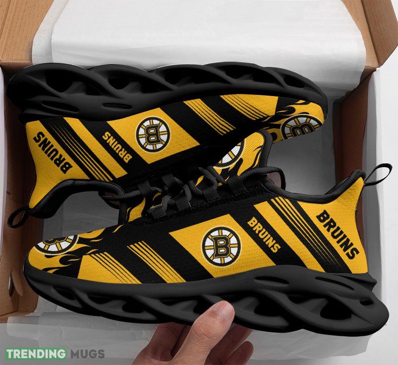 Boston Bruins Stripe and Fire Pattern Max Soul Shoes High quality Chunky Sneakers Max Soul Boston Bruins Stripe and Fire Pattern Max Soul Shoes High quality Chunky Sneakers Max Soul