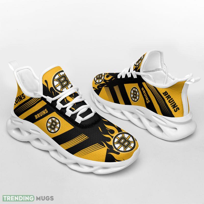 Boston Bruins Stripe and Fire Pattern Max Soul Shoes High quality Chunky Sneakers Max Soul Boston Bruins Stripe and Fire Pattern Max Soul Shoes High quality Chunky Sneakers Max Soul