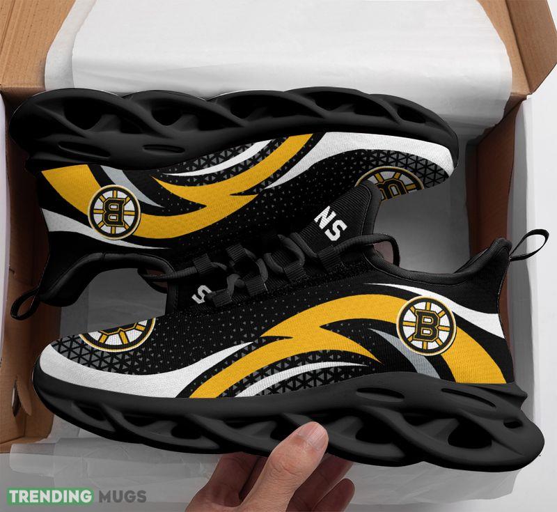 Boston Bruins Triangle Abstract Pattern Max Soul Shoes Edgy Running Sneakers Max Soul Boston Bruins Triangle Abstract Pattern Max Soul Shoes Edgy Running Sneakers Max Soul