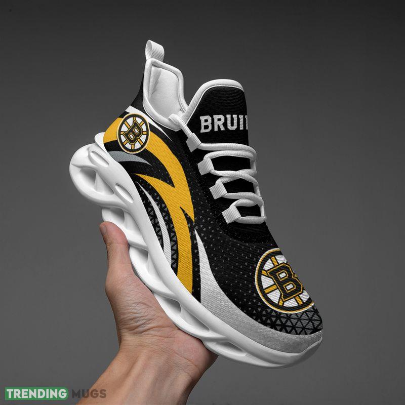 Boston Bruins Triangle Abstract Pattern Max Soul Shoes Edgy Running Sneakers Max Soul Boston Bruins Triangle Abstract Pattern Max Soul Shoes Edgy Running Sneakers Max Soul