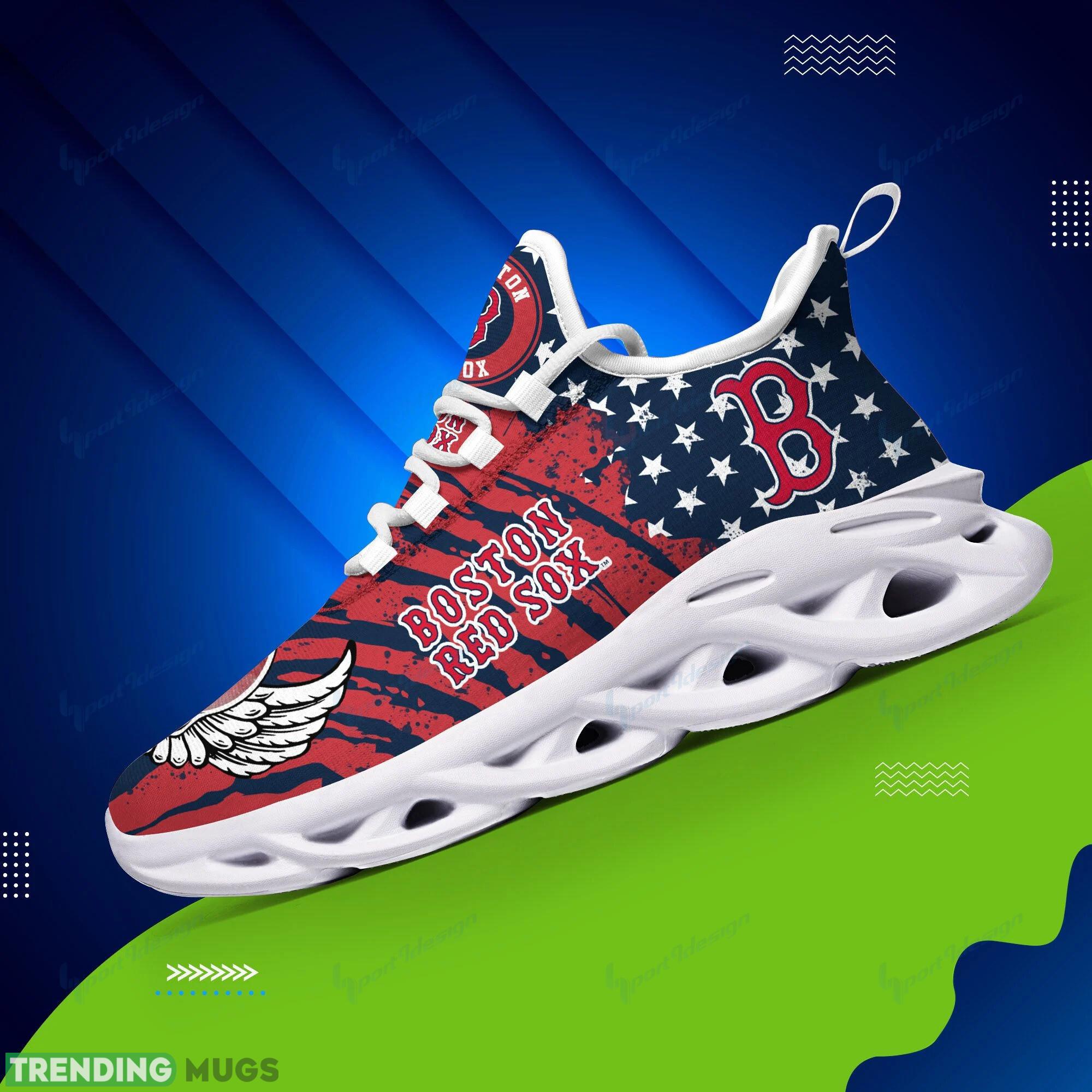 Boston Red Sox Men's Or Women's Max soul Shoes Athletic Sport Sneakers Max Soul Boston Red Sox Men's Or Women's Max soul Shoes Athletic Sport Sneakers Max Soul