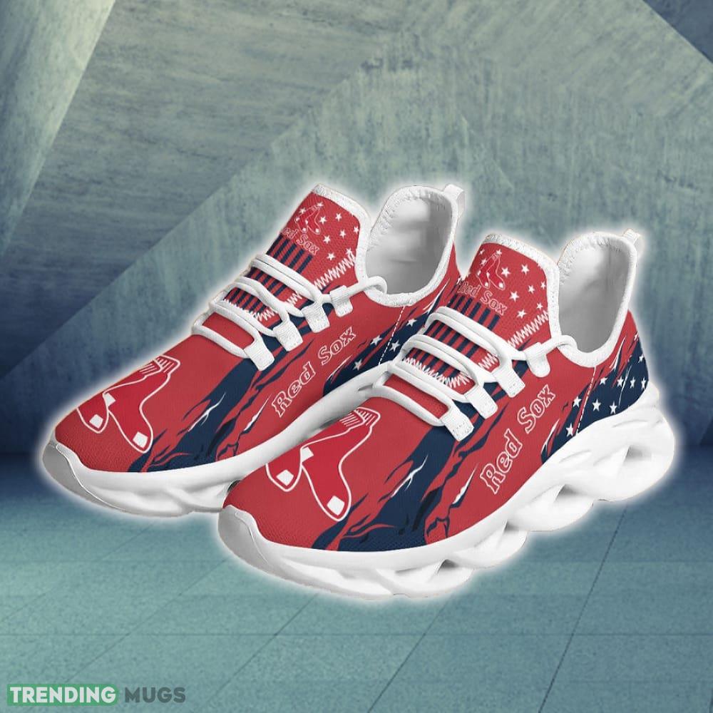 Boston Red Sox Stars and Stripes Design Chunky Shoes New Max Soul Sneakers Men Gift Max Soul Boston Red Sox Stars and Stripes Design Chunky Shoes New Max Soul Sneakers Men Gift Max Soul