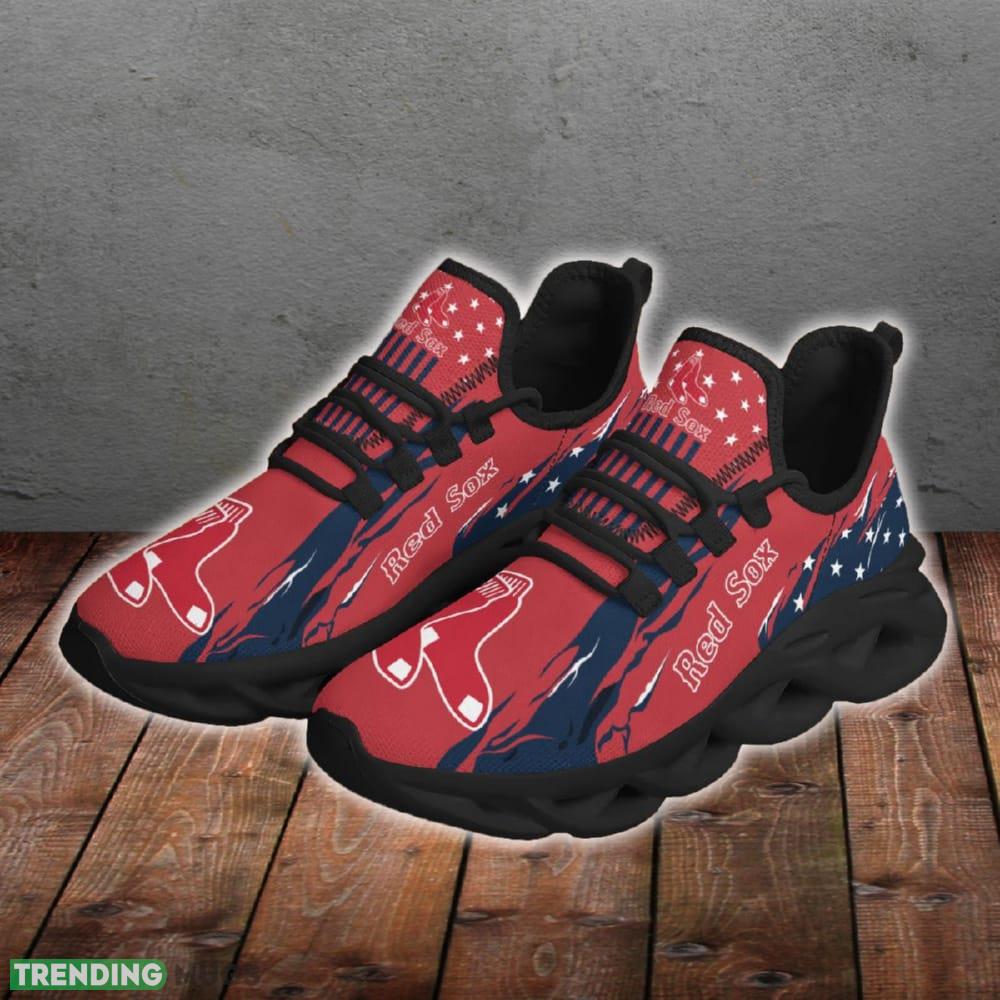 Boston Red Sox Stars and Stripes Design Chunky Shoes New Max Soul Sneakers Men Gift Max Soul Boston Red Sox Stars and Stripes Design Chunky Shoes New Max Soul Sneakers Men Gift Max Soul