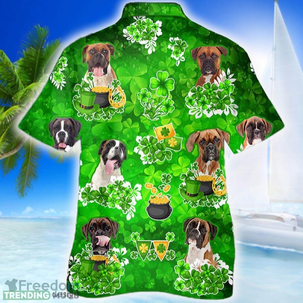 Boxer Happy St.patrick 3D Hawaiian Shirt Dog Aloha Shirt For Men Women Beach Hawaiian Shirt Boxer Happy St.patrick 3D Hawaiian Shirt Dog Aloha Shirt For Men Women Beach Hawaiian Shirt