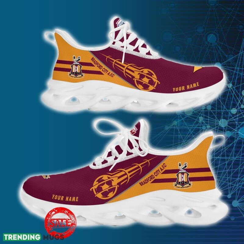 Bradford City Sports Shoes Custom Name Fans Gift Max Soul Sneakers New Ideas Max Soul Bradford City Sports Shoes Custom Name Fans Gift Max Soul Sneakers New Ideas Max Soul