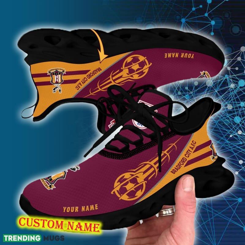 Bradford City Sports Shoes Custom Name Fans Gift Max Soul Sneakers New Ideas Max Soul Bradford City Sports Shoes Custom Name Fans Gift Max Soul Sneakers New Ideas Max Soul