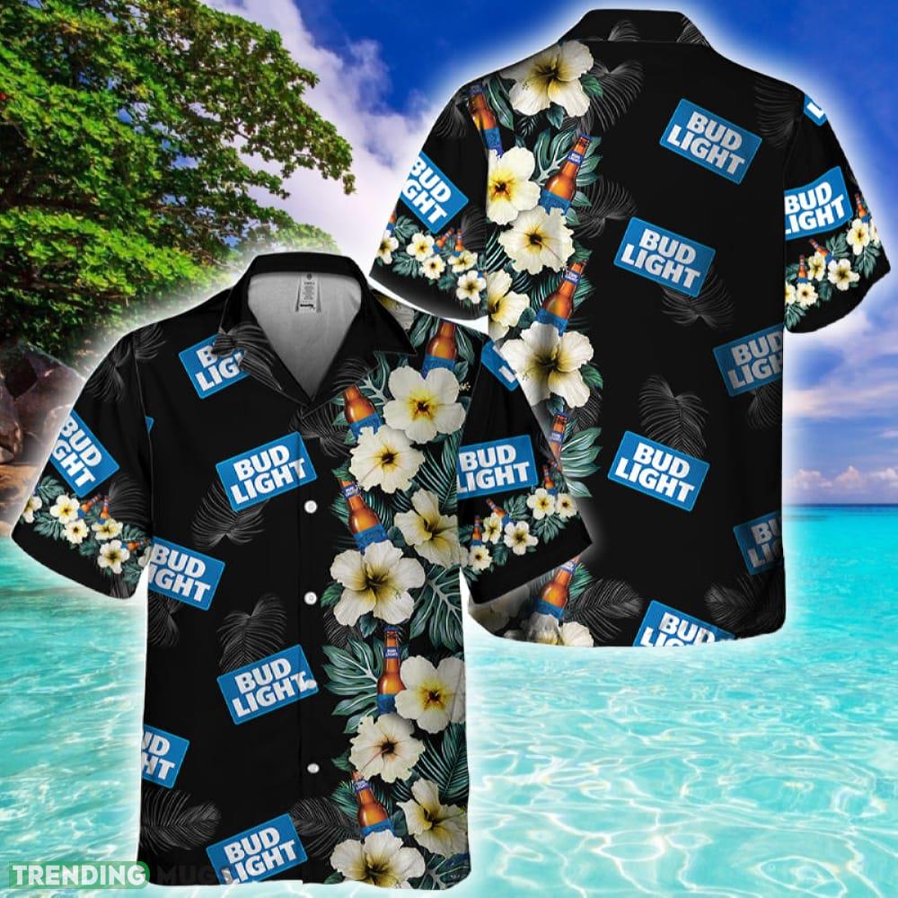 Bud Light Tropical Floral Hawaiian Shirt - Bud Light Tropical Floral Hawaiian Shirt Bud Light Tropical Floral Hawaiian Shirt - Bud Light Tropical Floral Hawaiian Shirt