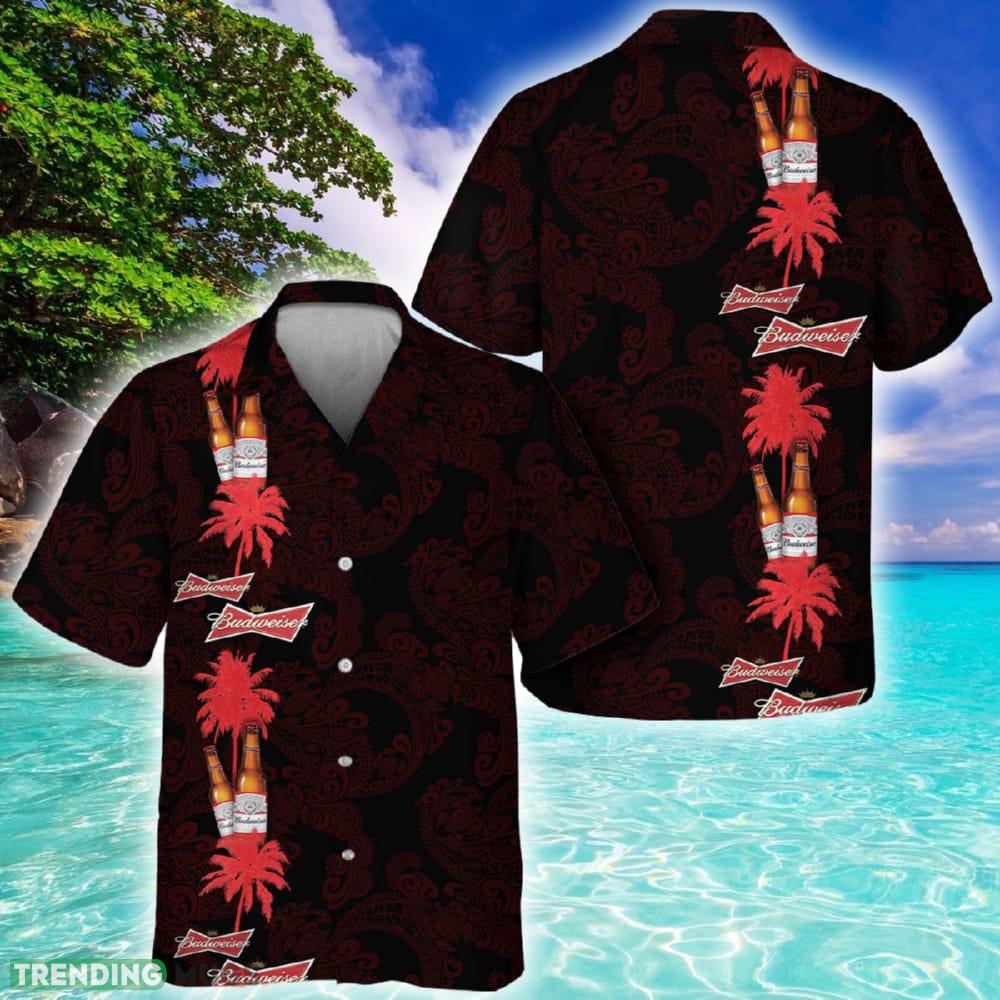 Budweiser Coconut Tree Pattern Hawaiian Shirt - Budweiser Coconut Tree Pattern Hawaiian Shirt Budweiser Coconut Tree Pattern Hawaiian Shirt - Budweiser Coconut Tree Pattern Hawaiian Shirt