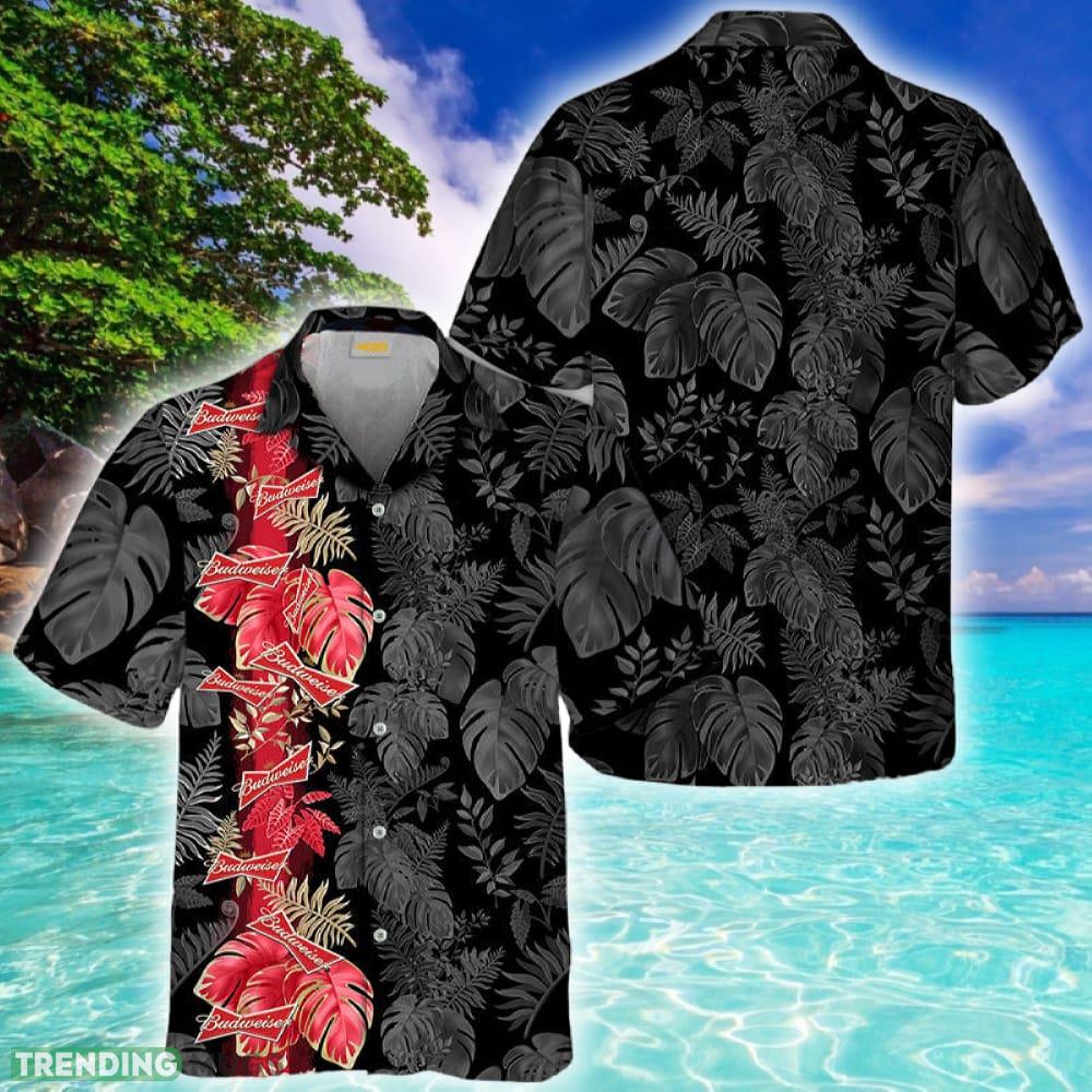 Budweiser Tropical Palm Leaves Hawaiian Shirt - Budweiser Tropical Palm Leaves Hawaiian Shirt Budweiser Tropical Palm Leaves Hawaiian Shirt - Budweiser Tropical Palm Leaves Hawaiian Shirt