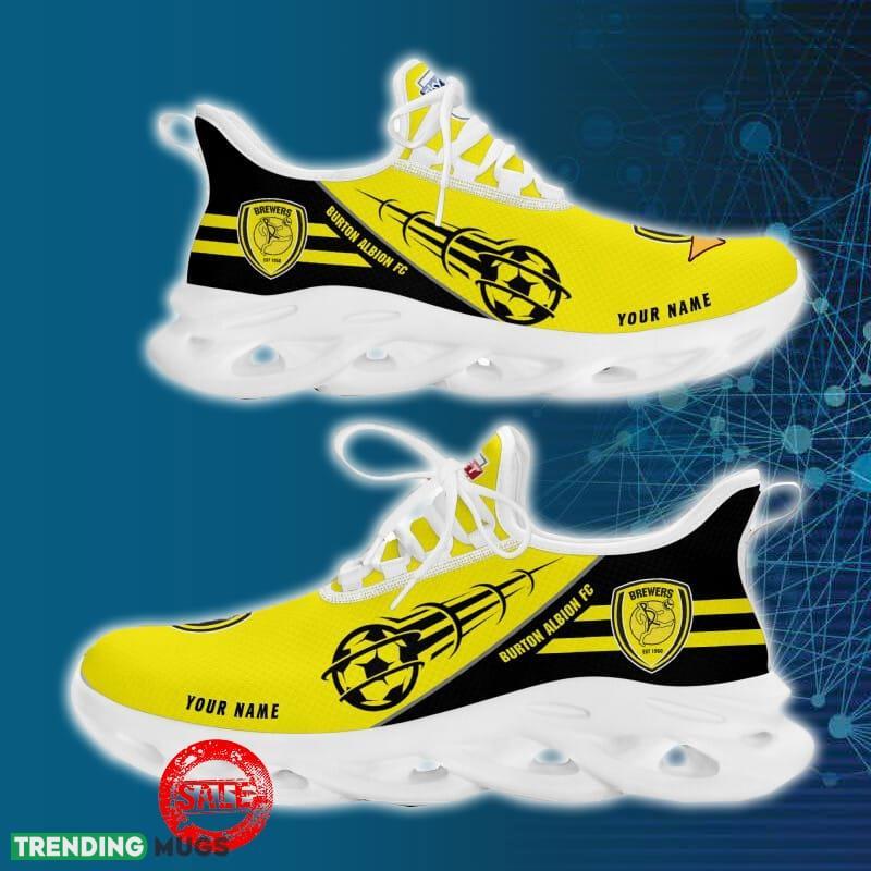 Burton Albion FC Sports Shoes Custom Name Fans Gift Max Soul Sneakers New Ideas Max Soul Burton Albion FC Sports Shoes Custom Name Fans Gift Max Soul Sneakers New Ideas Max Soul