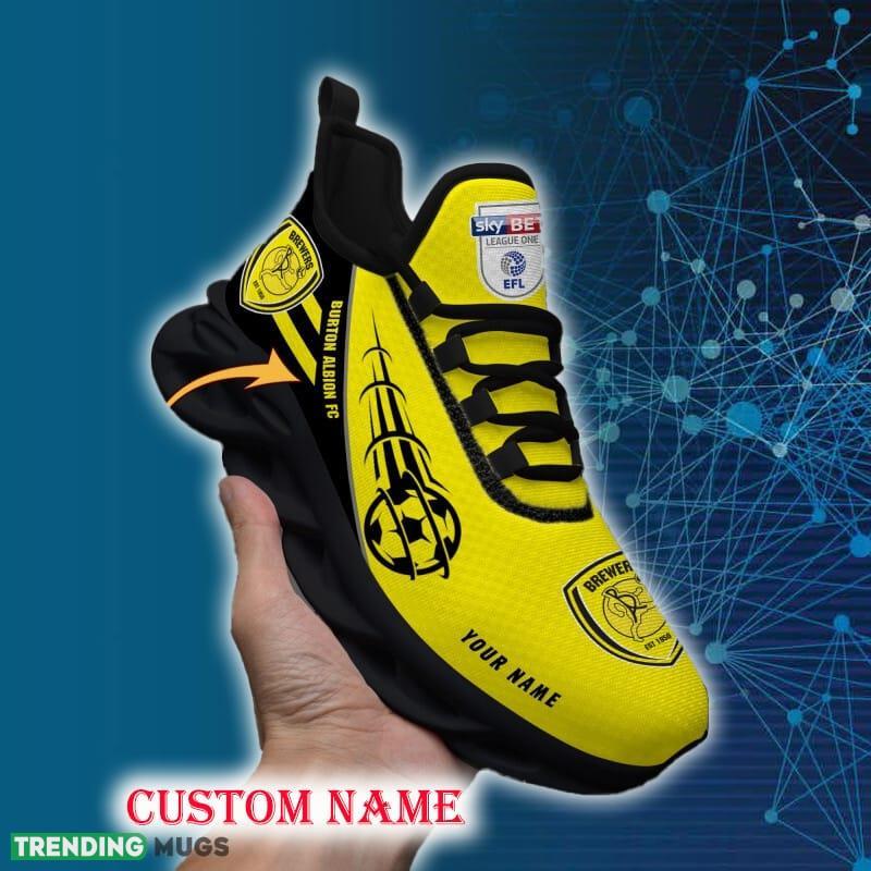 Burton Albion FC Sports Shoes Custom Name Fans Gift Max Soul Sneakers New Ideas Max Soul Burton Albion FC Sports Shoes Custom Name Fans Gift Max Soul Sneakers New Ideas Max Soul