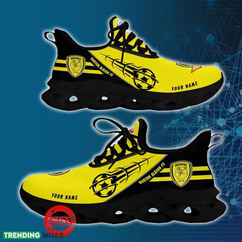 Burton Albion FC Sports Shoes Custom Name Fans Gift Max Soul Sneakers New Ideas Max Soul Burton Albion FC Sports Shoes Custom Name Fans Gift Max Soul Sneakers New Ideas Max Soul