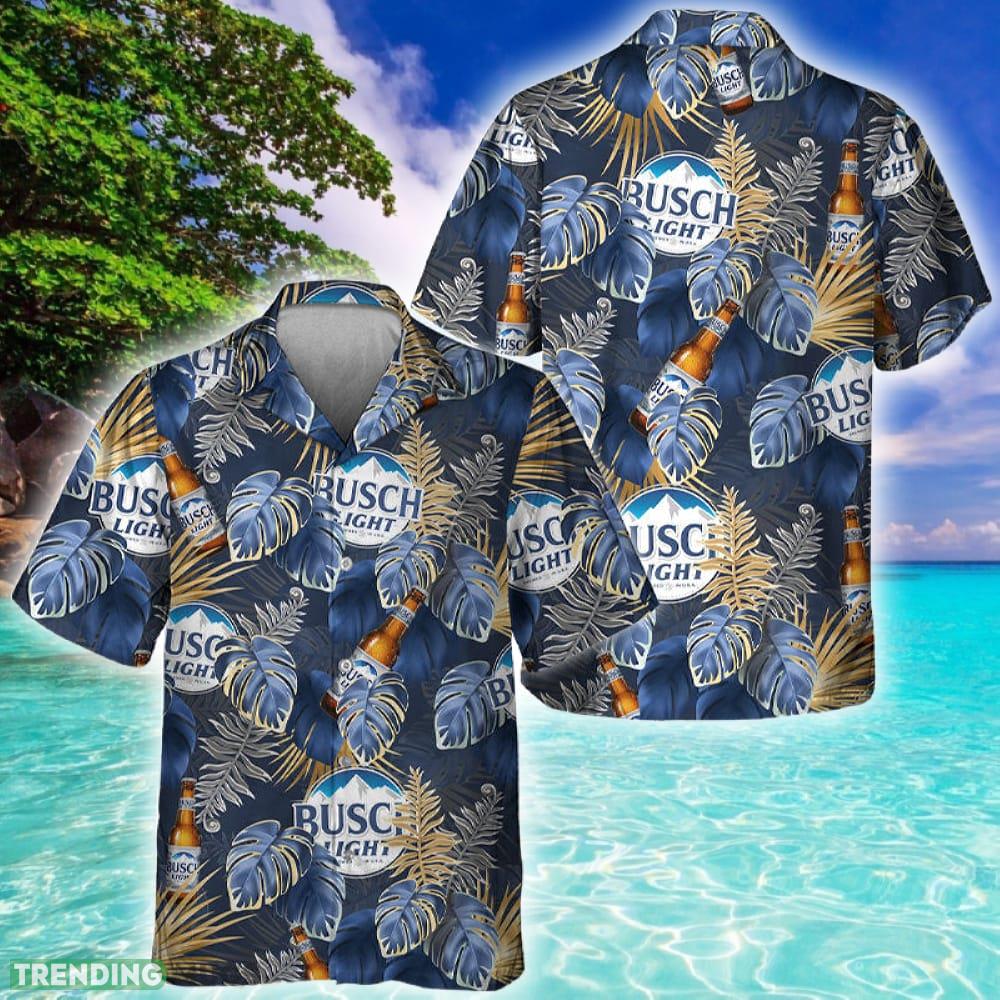 Busch Light Palm Leaves Print Hawaiian Shirt - Busch Light Palm Leaves Print Hawaiian Shirt Busch Light Palm Leaves Print Hawaiian Shirt - Busch Light Palm Leaves Print Hawaiian Shirt