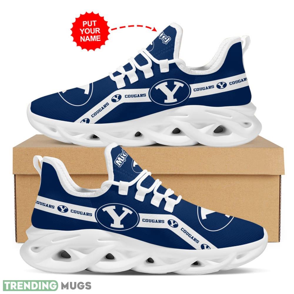 BYU Cougars Hibiscus Custom Name Max Soul Sneakers Luxury NCAA1 Shoes For Men Women Gift Chunky For Fans Max Soul BYU Cougars Hibiscus Custom Name Max Soul Sneakers Luxury NCAA1 Shoes For Men Women Gift Chunky For Fans Max Soul