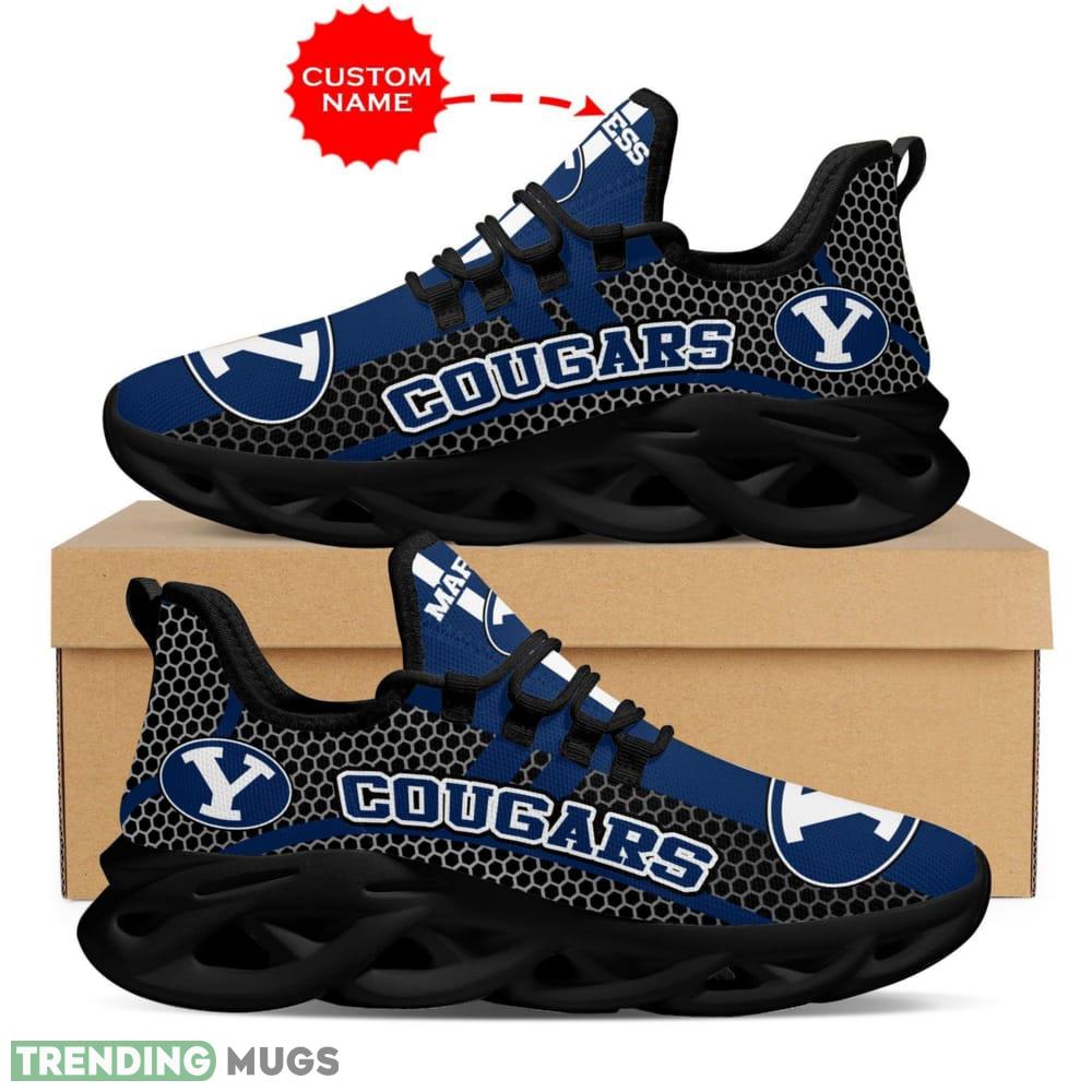 BYU Cougars Lei Custom Name Max Soul Sneakers Luxury NCAA1 Shoes For Men Women Gift Chunky For Fans - BYU Cougars Shoes Max Soul Luxury NCAA1_1