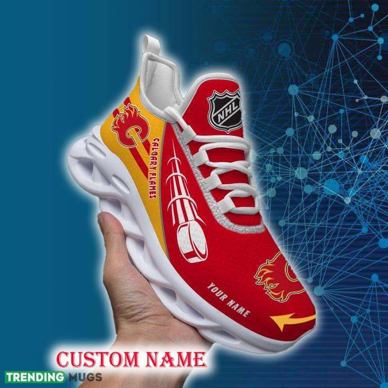 Calgary Flames Sports Shoes Custom Name Fans Gift Max Soul Sneakers New Ideas - Calgary Flames Chunky Sneakers Personalized_1 Calgary Flames Sports Shoes Custom Name Fans Gift Max Soul Sneakers New Ideas - Calgary Flames Chunky Sneakers Personalized_1