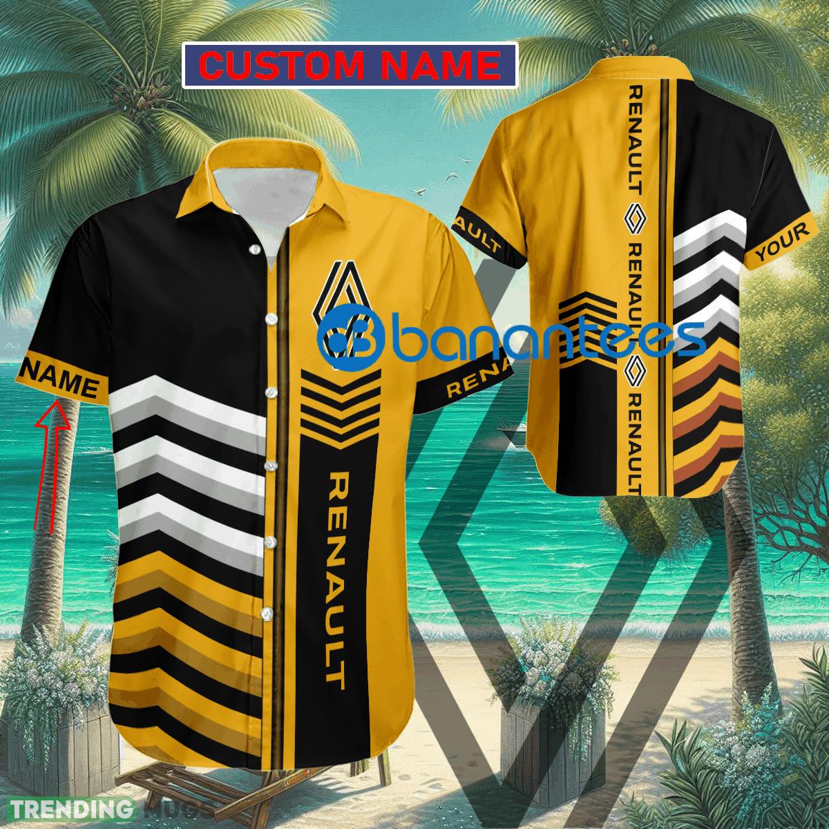Car Racing Renault Arrow Pattern Hawaiian Shirt New Custom Name Gift - Car Racing Renault Arrow Pattern Hawaiian Shirt New Custom Name Gift Car Racing Renault Arrow Pattern Hawaiian Shirt New Custom Name Gift - Car Racing Renault Arrow Pattern Hawaiian Shirt New Custom Name Gift